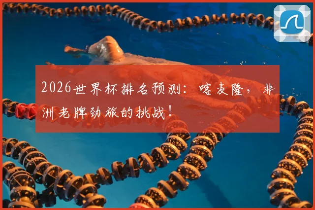 2026世界杯排名预测:喀麦隆,非洲老牌劲旅的挑战!