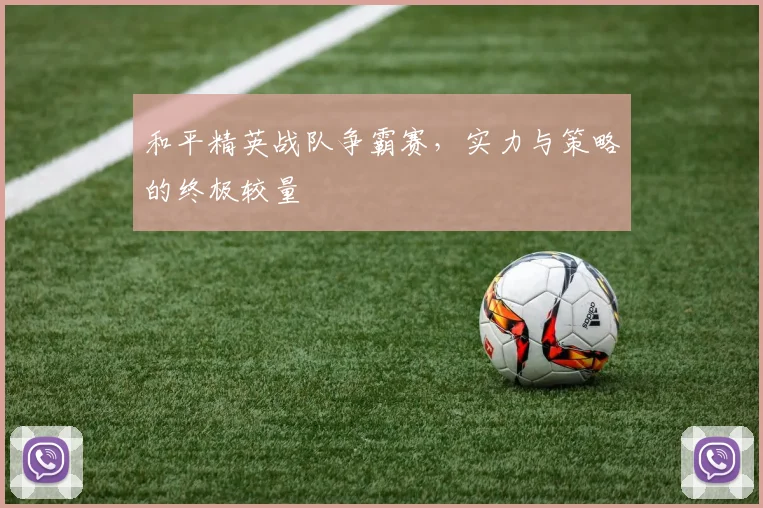 和平精英战队争霸赛,实力与策略的终极较量